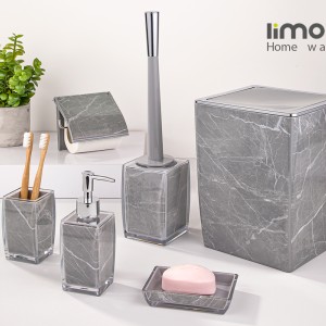 ست بهداشتی کلاسیک طرح ماربل کد 2023 طوسی