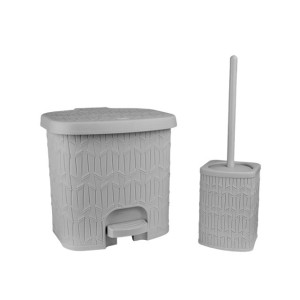 سطل و فرچه طرح بامبو کوچک کد 1612