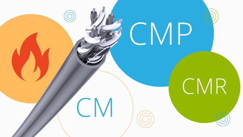 مقایسه‌ی انواع پوشش کابل شبکه CM، CMR و CMP