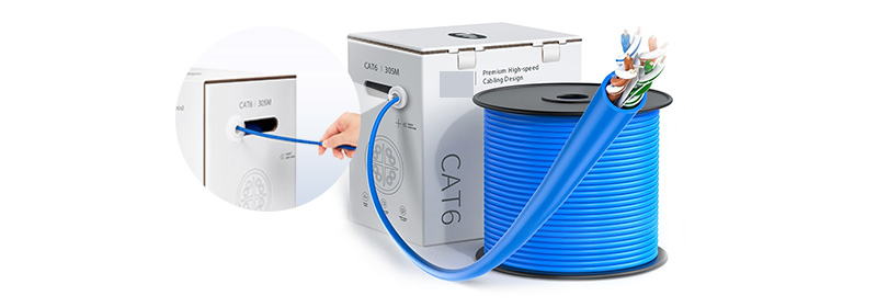 راهنمای بیرون کشیدن کابل شبکه از بسته بندی