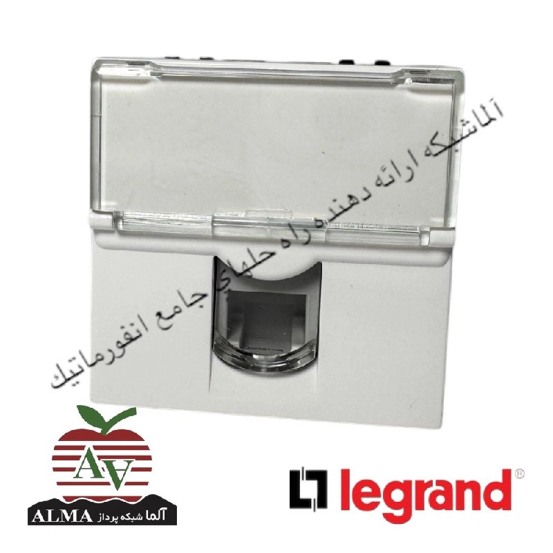 کیستون (پریز) شبکه Cat6ASFTP لگراند (پهن) 2 ماژول 76576