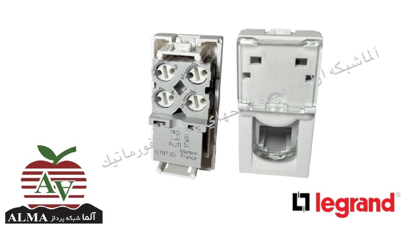 کیستون (پریز) تلفن Cat3-RJ11 لگراند (باریک) 1 ماژول 78730