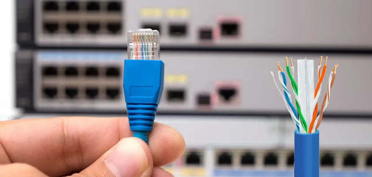 آموزش نحوه سر سوکت زدن کابل شبکه (RJ-45)