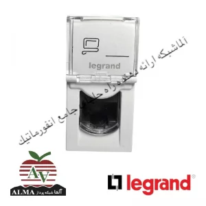 کیستون (پریز) شبکه Cat6ASFTP لگراند (باریک) 1 ماژول 76573