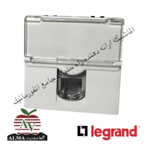 کیستون (پریز) شبکه Cat6UTP لگراند (پهن) 2 ماژول 76564