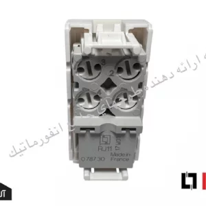 کیستون (پریز) تلفن Cat3-RJ11 لگراند (باریک) 1 ماژول 78730
