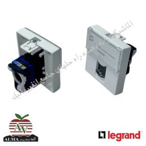 کیستون (پریز) شبکه Cat6UTP لگراند (پهن) 2 ماژول 76564