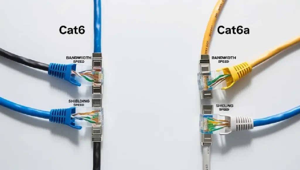 کابل&zwnj;های Cat6 و Cat6a