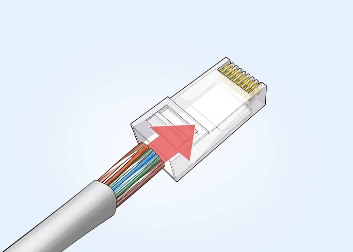  سوکت زدن کابل شبکه 