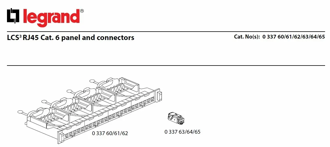 پچ پنل Cat8 لگراند - legrand cat8 lcs3 patchpanel