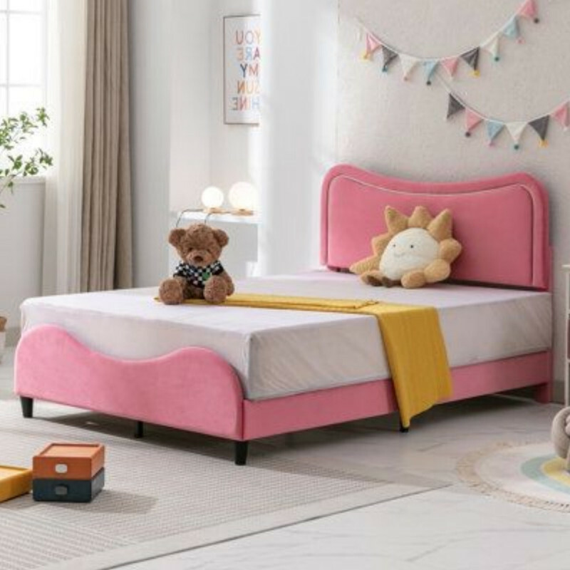 تخت خواب یک نفره مدل موج دار سایز 120x200 سانتی متر