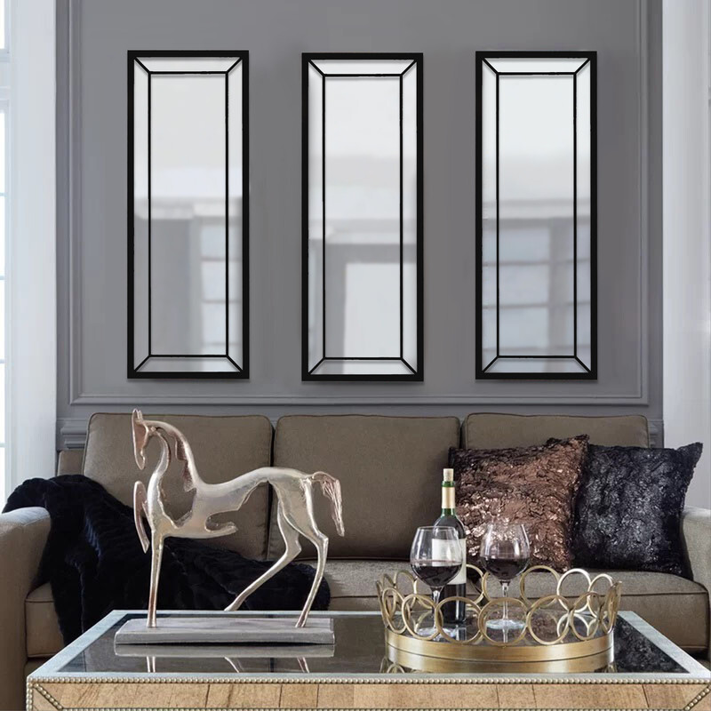 آینه الف مدل  نیم قد کیمیا مجموعه 3 عددی