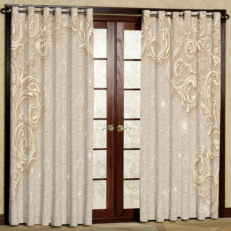 پرده مدل هازان پانچی کد 1144 سایز 140x200 سانتی متر