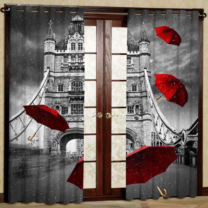 پرده پانچی مدل کد 5147 سایز 280x140 سانتی متر