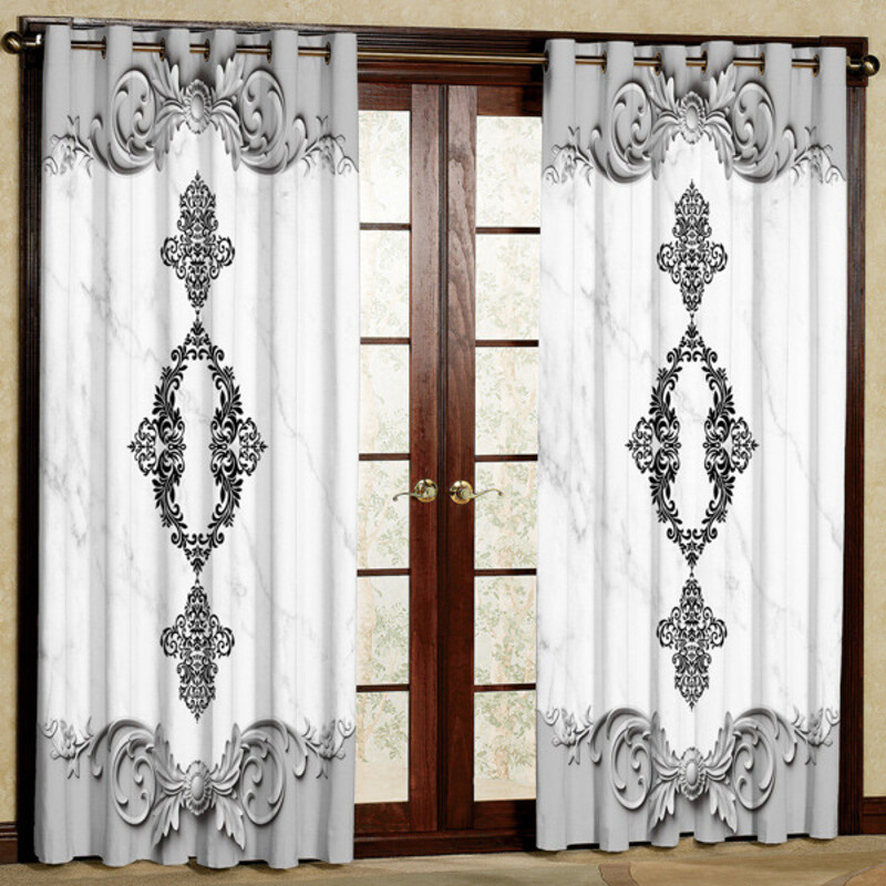 پرده مدل هازان پانچی کد 1 سایز 280x140 سانتی متر