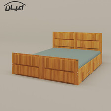تخت خواب دونفره مدل F35 سایز 160x200 سانتی متر