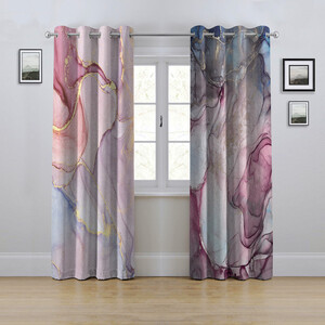 پرده مدل پانچی طرح سنگ مرمر سایز 280x145 سانتی متر