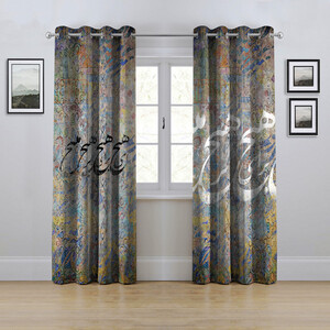 پرده مدل هازان پانچی سایز 280x145 سانتی متر