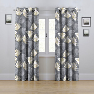 پرده مدل پانچی طرح گلبرگ سایز 280x145 سانتی متر