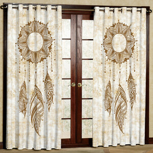 پرده مدل مکرومه هازان پانچی کد 1235 سایز 140x200 سانتی متر