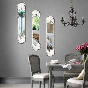 آینه مدل پاپیون بسته 3 عددی