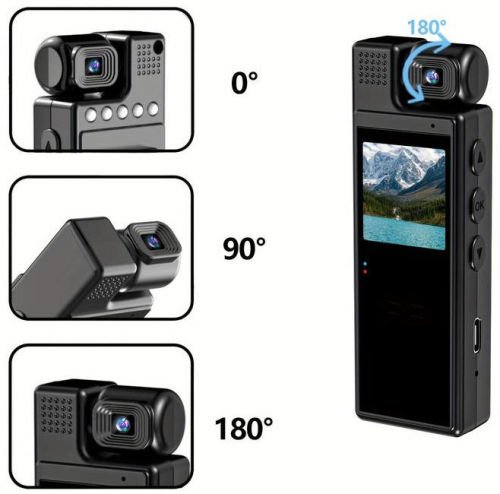 Camera بادی کمرا -مینی دوربین فیلمبرداری ورزشی و پلیسی مدل L9 – WiFi