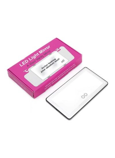 آینه آرایشی ماشین با چراغ های LED آینه USB Power Black