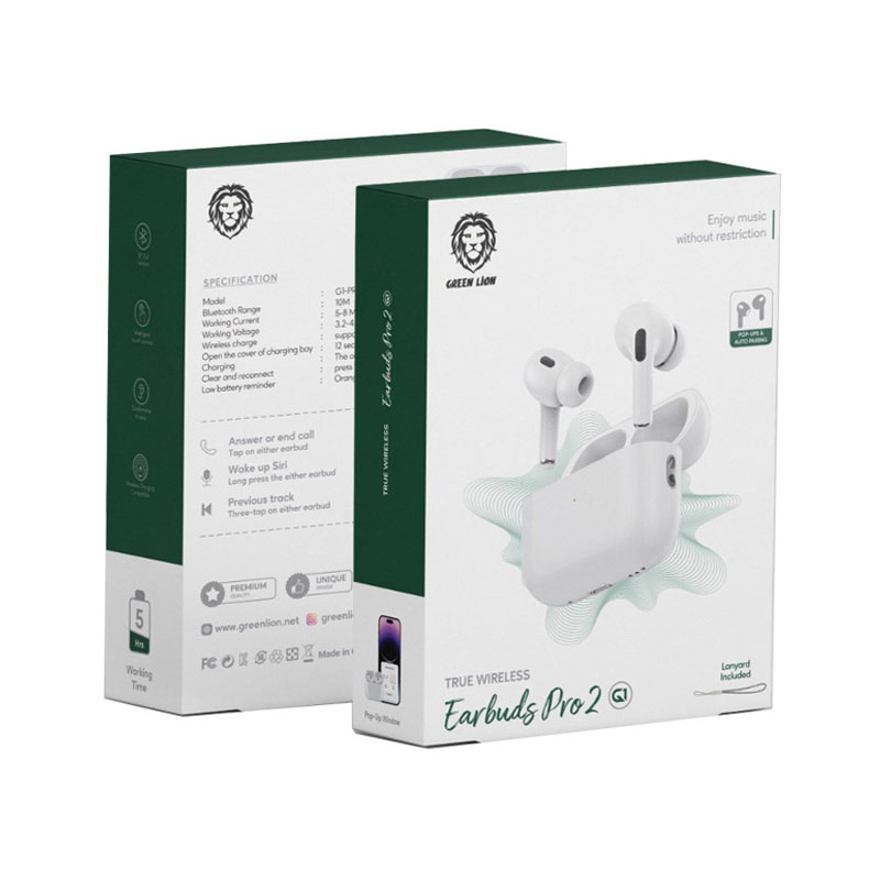 هندزفری بلوتوثی گرین لاین مدل Green Lion Earbuds Pro2