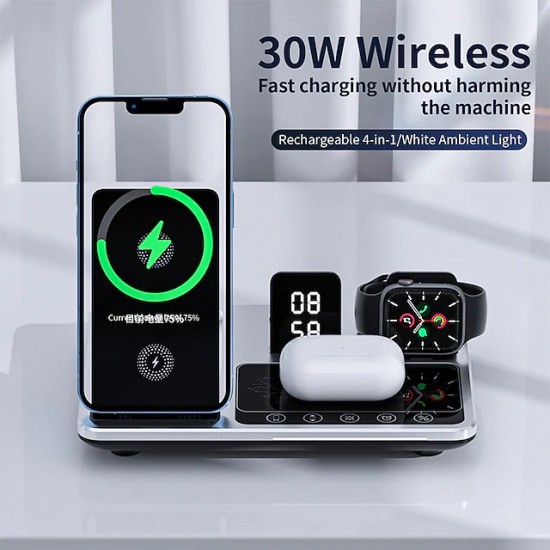 استند شارژر 4 کاره Wireless Charger R11