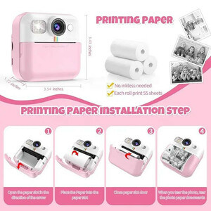 دوربین عکاسی چاپ سریع مدل Kids Printing Camera