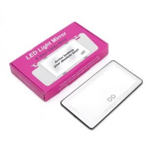 آینه آرایشی ماشین با چراغ های LED آینه USB Power Black