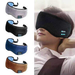 هدبند چشم بند هندفون دار بلوتوثی میکروفن دار Wireless Eye Mask Music player Sports headband