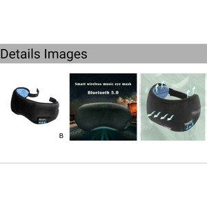 هدبند چشم بند هندفون دار بلوتوثی میکروفن دار Wireless Eye Mask Music player Sports headband
