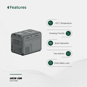 یخچال فریزر خودرو گرین لاین مدل GCF-35 ظرفیت 35 لیتر