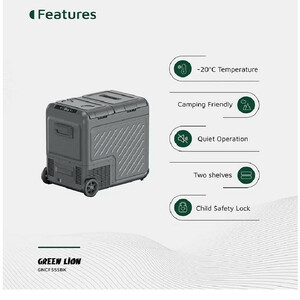 یخچال خودرو گرین لاین مدل GNCF55S  ظرفیت 55 لیتر