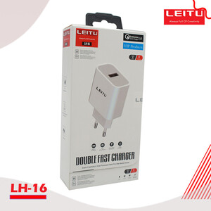 شارژر دیواری لیتو مدل LH- 16 به همراه کابل تبدیل USB-C