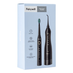 مسواک برقی Fairywill مدل 507+5020E - مشکی ا Fairywill oral care combo, Electric Toothbrush &amp; Oral Irrigator Model (507+502OE)