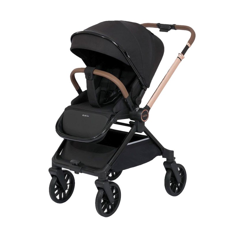کالسکه کیدیلو مدل d900 دسته دوطرفه و چهار چرخ 360 درجه