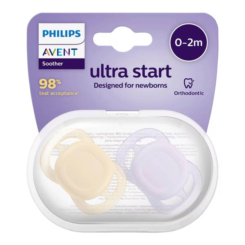 پستانک ارتودنسی اونت ۰-۲ ماه دخترانه ultrastart مدل scf۰۷۵/۰۵