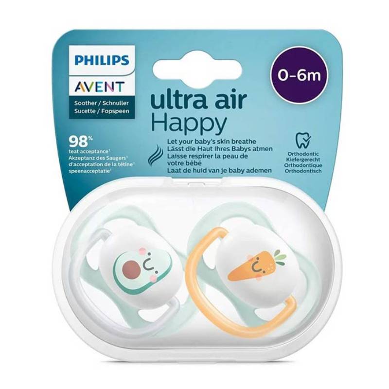 پستانک ارتودنسی اونت ۰-۶ ماه پسرانه ultraAir مدل scf۰۸۰/۰۹
