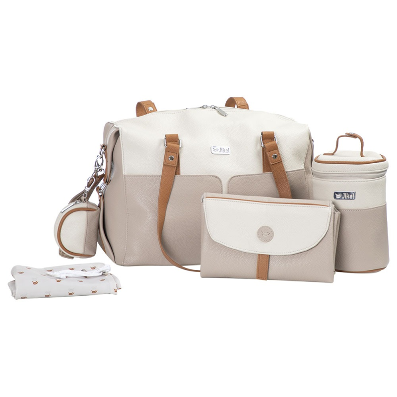 ساک لوازم مادر و کودک جیکل رنگ کرم