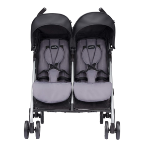 کالسکه دوقلو اونفلو مدل میننو  Evenflo Minno Twin Double Stroller, Glenbarr Grey