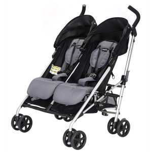 کالسکه دوقلو اونفلو مدل میننو  Evenflo Minno Twin Double Stroller, Glenbarr Grey