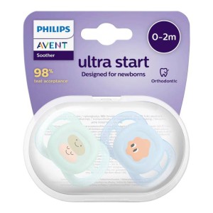 پستانک ارتودنسی اونت ۰-۲ ماه پسرانه ultrastart مدل scf۰۷۵/۰۶