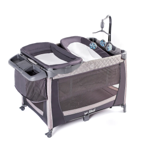 تخت و پارک بازی جیکل مدل هاب    Hub Playpen grey