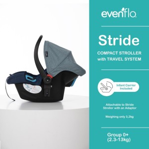 کالسکه و کریر اونفلو مدل استرایدEvenflo - Stride Travel System