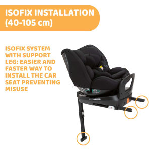 صندلی ماشین چرخشی چیکو مدل سیت تری فیت  seat 3 fit 360 isofix