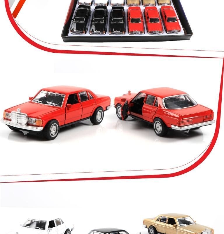 ماکت فلزی بنز W123 / عمده / باکس 12 عددی