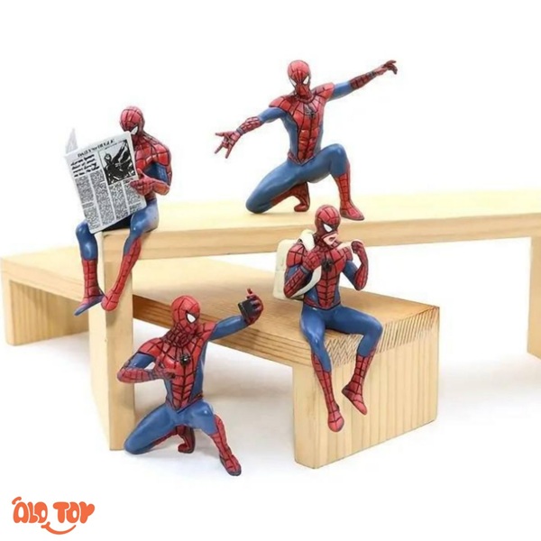 فیگور اسپایدرمن داشبوردی ست 4 عددی / عمده