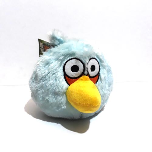 عروسک پولیشی شخصیتی انگری بردز آبی Angry Birds سایز کوچک مدل دو
